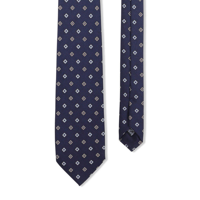 Tie - Patterned Silk Threefold