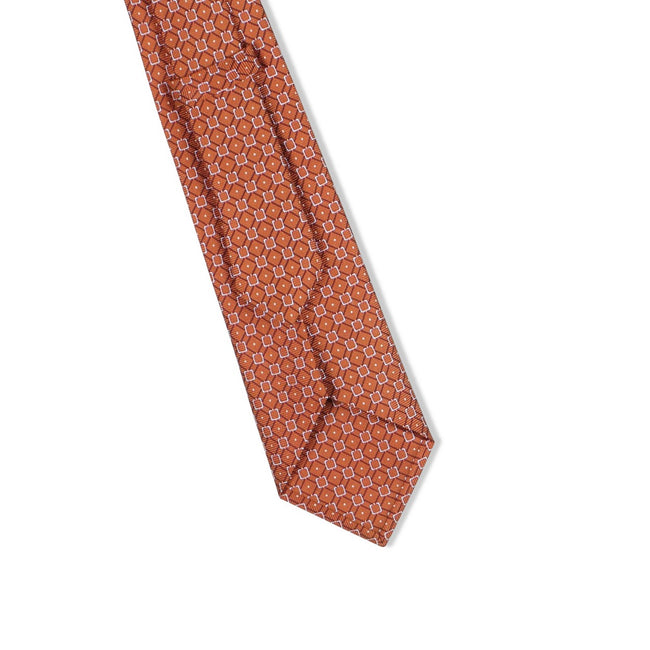 Tie - Patterned Silk Threefold