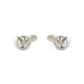 Cufflinks Silver Circled Duck