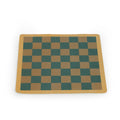 Colour Plain Leather Chess and Backgammon Travel Roll-Up