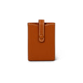Brown Grained Leather Card Holder