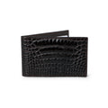 Black Crocodile Leather Double Notepad