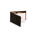 Black Crocodile Leather Double Notepad