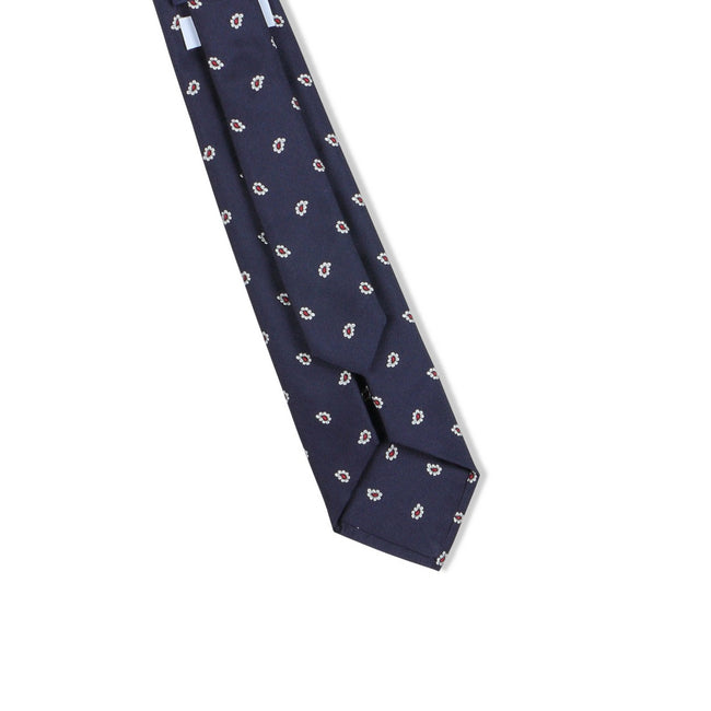 Tie - Patterned Silk Threefold