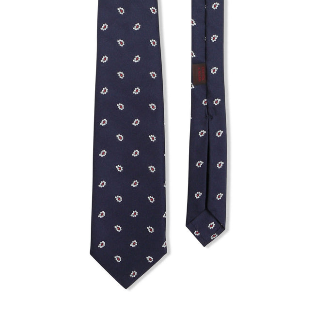 Tie - Patterned Silk Threefold