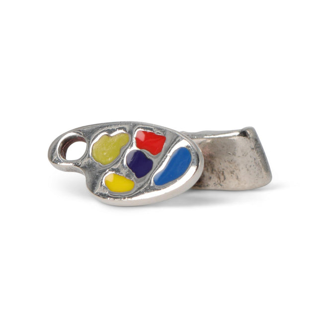 Cufflinks - Painter's Palette & Tube Sterling Silver & Enamel