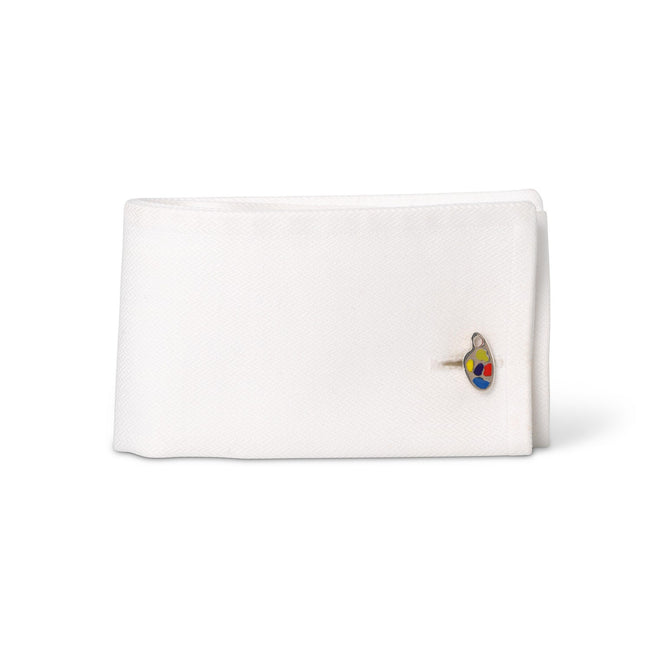 Cufflinks - Painter's Palette & Tube Sterling Silver & Enamel