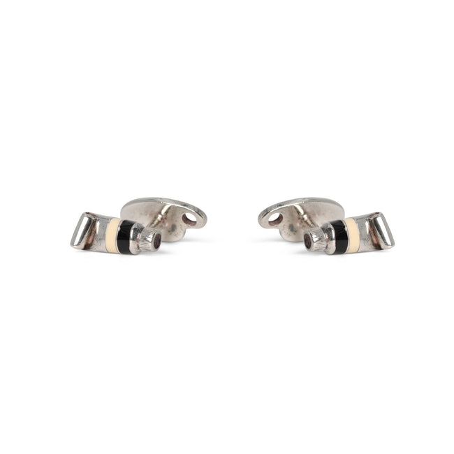 Cufflinks - Painter's Palette & Tube Sterling Silver & Enamel