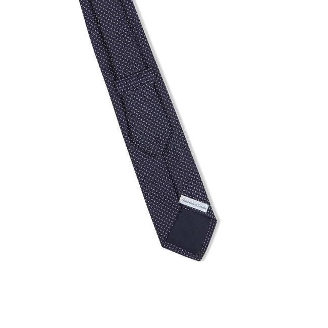 Tie - Patterned Silk Threefold