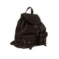 Dark Brown Leather Backpack
