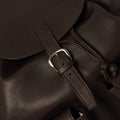 Dark Brown Leather Backpack