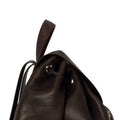 Dark Brown Leather Backpack