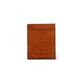 Brown Crocodile Leather Card Holder