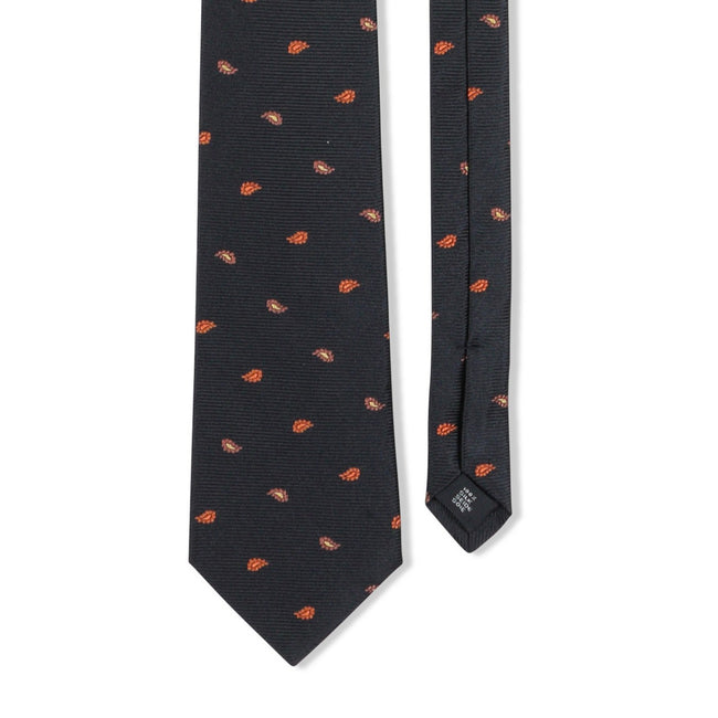 Tie - Paisley Pattern Silk Threefold