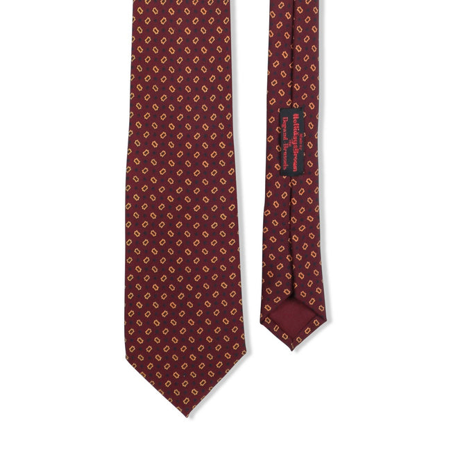 Tie - Paisley Pattern Silk Threefold