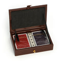 Plain Colour Leather Poker And Dice Set