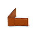 Brown Grained Leather Notes Holder