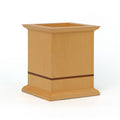 Beige Sycamore Square Pencil Holder