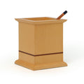 Beige Sycamore Square Pencil Holder