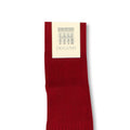 Plain Ruby Scotland Thread Long Socks