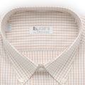 Shirt - Checkered Cotton Double Cuff