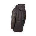 Jacket Duilio Sherlina Plain Colour Leather Detachable Hood