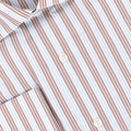 Plain Cream Beige Double Cuff Shirt