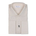 Shirt - Checkered Cotton Double Cuff