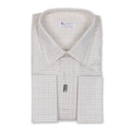 Shirt - Checkered Cotton Double Cuff