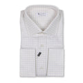 Shirt - Checkered Cotton Double Cuff
