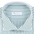 Striped Green Double Cuff Shirt
