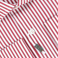 Striped Burgundy Double Cuff Shirt