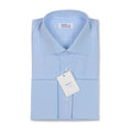 Plain Light Blue Double Cuff Shirt