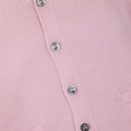 Cardigan Plain Colour Cashmere V-Neck Two Ply