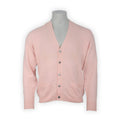 Cardigan Plain Colour Cashmere V-Neck Two Ply