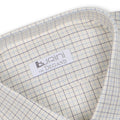 Shirt - Checkered Silk Double Cuff