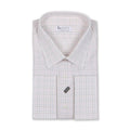 Shirt - Checkered Cotton Double Cuff