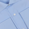 Plain Light Blue Double Cuff Shirt