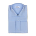 Plain Light Blue Double Cuff Shirt