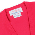 Fushia Cashmere V-Neck Pullover