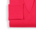 Fushia Cashmere V-Neck Pullover