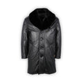 Jacket 3/4 LAND Plain Colour Leather Fur Collar