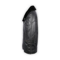 Jacket 3/4 LAND Plain Colour Leather Fur Collar