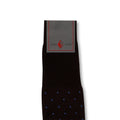 Dots Brown and Blue Long Socks