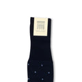 Dots Navy and Jeans Scotland Thread Long Socks