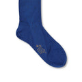 Dots Blue and Rust Scotland Thread Long Socks