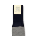 Herringbone Navy and Sand Scotland Thread Long Socks
