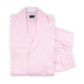 Pajamas Bicolour Twisted Yarn With Piping Long Sleeves Buttoned + Pants Cotton
