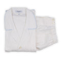 Pajamas - Plain With Piping Shirt Long Sleeves Buttoned + Pants Cotton & Cashmere