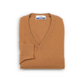 Sweater - Vicuna V-Neck Knitted